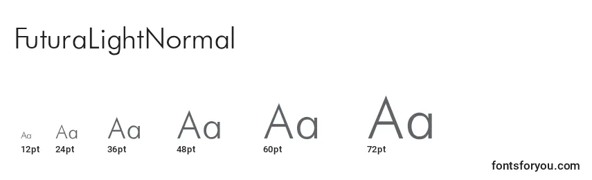 FuturaLightNormal Font Sizes