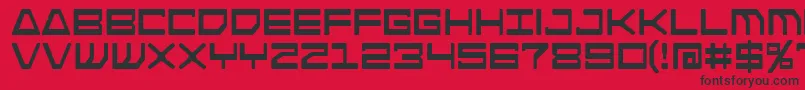 フォントAndroidnation – 赤い背景に黒い文字