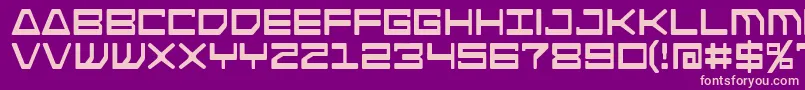 Androidnation-fontti – vaaleanpunaiset fontit violetilla taustalla