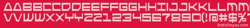 Androidnation Font – Pink Fonts on Red Background