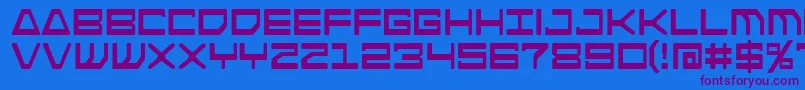 fuente Androidnation – Fuentes Moradas Sobre Fondo Azul