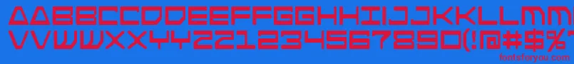 Police Androidnation – polices rouges sur fond bleu