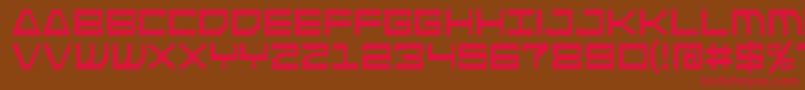 Androidnation Font – Red Fonts on Brown Background