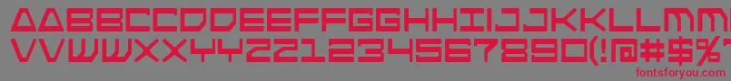 Police Androidnation – polices rouges sur fond gris