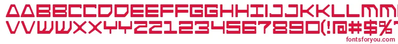 Androidnation Font – Red Fonts on White Background