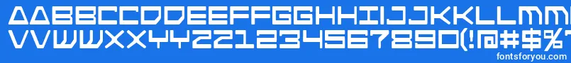 More about Androidnation Font Androidnation Font – White Fonts on Blue Background