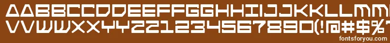 Androidnation Font – White Fonts on Brown Background