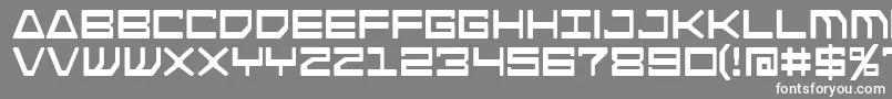 Fonte Androidnation – fontes brancas em um fundo cinza