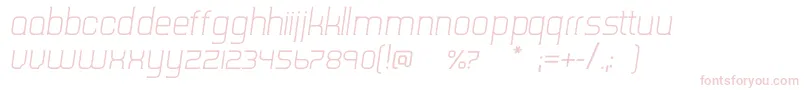 Police TripserifceLightitalic – polices roses sur fond blanc