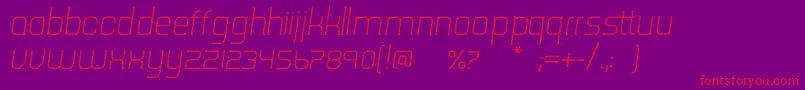 fuente TripserifceLightitalic – Fuentes Rojas Sobre Fondo Morado