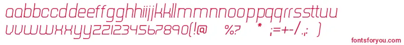 TripserifceLightitalic-Schriftart – Rote Schriften