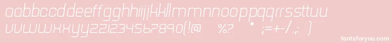 TripserifceLightitalic Font – White Fonts on Pink Background