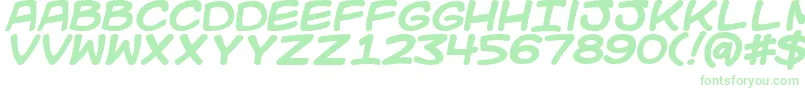 KidKosmicBold Font – Green Fonts on White Background