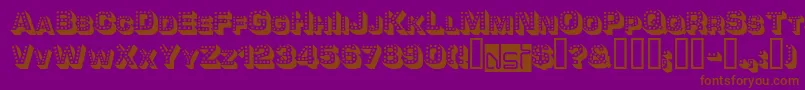 Tonight Font – Brown Fonts on Purple Background