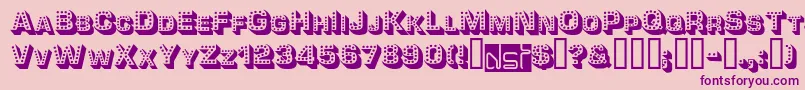 Tonight Font – Purple Fonts on Pink Background