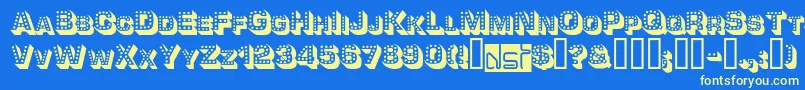 Tonight Font – Yellow Fonts on Blue Background