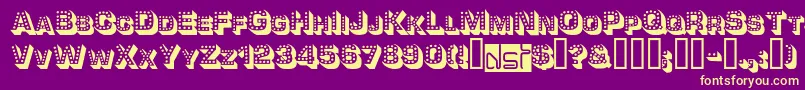 Tonight Font – Yellow Fonts on Purple Background