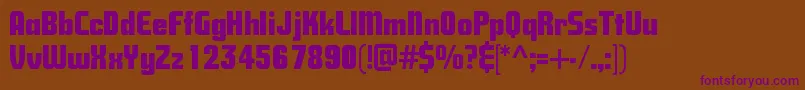 Шрифт Savingsb – фиолетовые шрифты на коричневом фоне