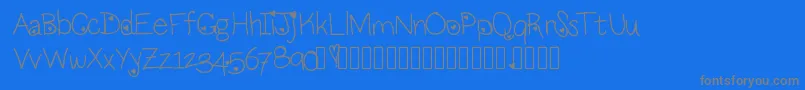 More about Loveness Font Loveness Font – Gray Fonts on Blue Background