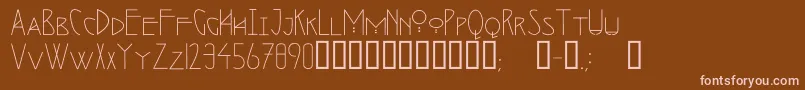 More about SeminoleRegular Font SeminoleRegular Font – Pink Fonts on Brown Background