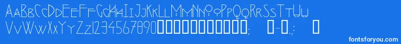 En savoir plus sur la police SeminoleRegular Police SeminoleRegular – polices blanches sur fond bleu