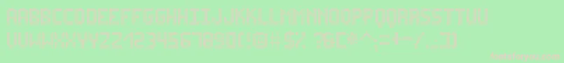 LedsitexSt Font – Pink Fonts on Green Background