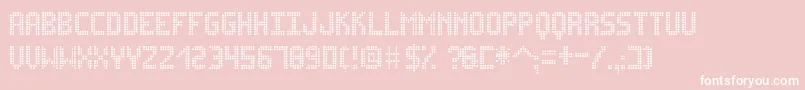 LedsitexSt Font – White Fonts on Pink Background