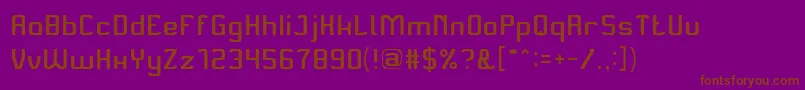 AliveInScienceFictionThin Font – Brown Fonts on Purple Background