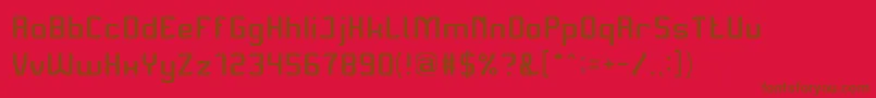AliveInScienceFictionThin Font – Brown Fonts on Red Background