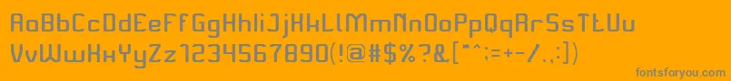 AliveInScienceFictionThin Font – Gray Fonts on Orange Background