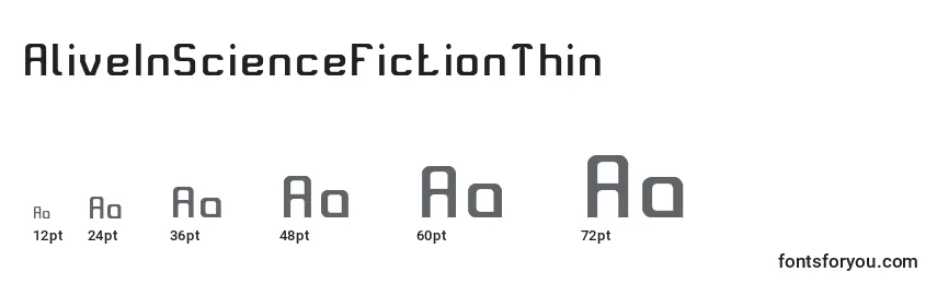 AliveInScienceFictionThin Font Sizes
