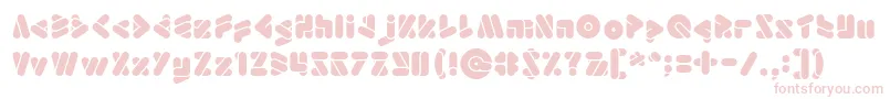 Czcionka EmperorOfJapanLight – różowe czcionki