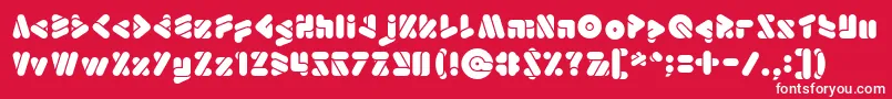 EmperorOfJapanLight Font – White Fonts on Red Background