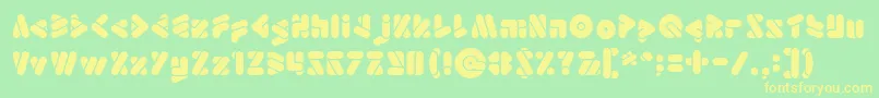 EmperorOfJapanLight Font – Yellow Fonts on Green Background