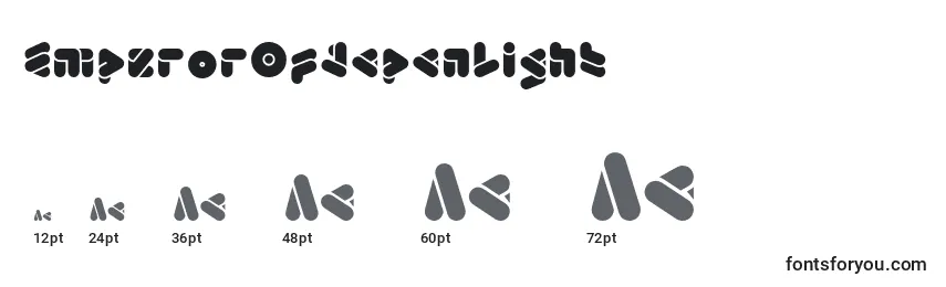 EmperorOfJapanLight Font Sizes