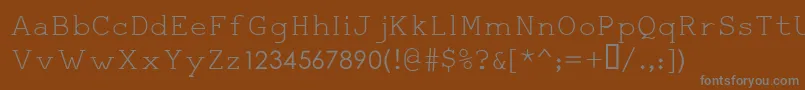 Шрифт SertoChahane4 – серые шрифты на коричневом фоне