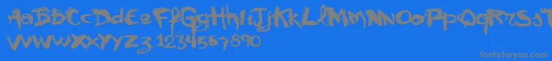 Weitere Informationen zur Vtks Mural-Schriftart Vtks Mural-Schriftart – Graue Schriften auf blauem Hintergrund