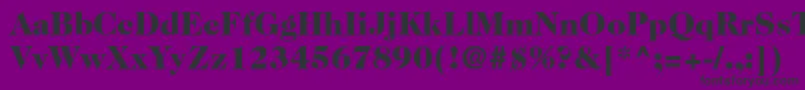 Caslon224stdBlack Font – Black Fonts on Purple Background