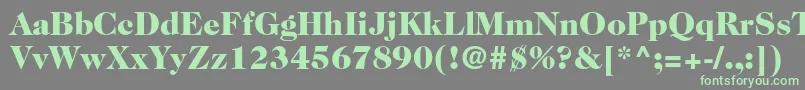 fuente Caslon224stdBlack – Fuentes Verdes Sobre Fondo Gris