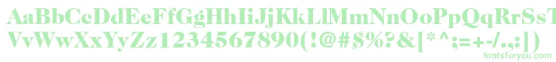 Caslon224stdBlack-fontti – vihreät fontit