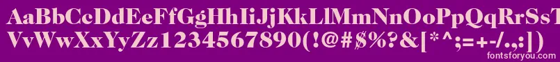 fuente Caslon224stdBlack – Fuentes Rosadas Sobre Fondo Morado