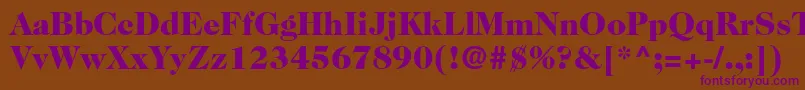 Шрифт Caslon224stdBlack – фиолетовые шрифты на коричневом фоне