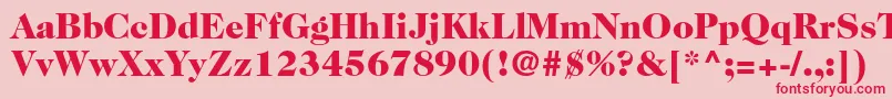 fuente Caslon224stdBlack – Fuentes Rojas Sobre Fondo Rosa