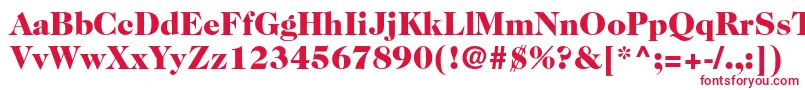 Шрифт Caslon224stdBlack – красные шрифты на белом фоне