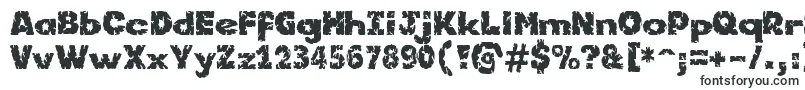 Шрифт Kornik – эродированные шрифты