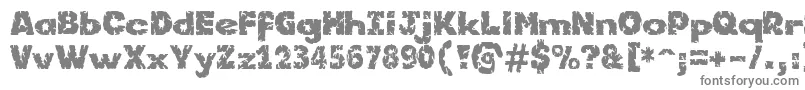 Kornik Font – Gray Fonts on White Background