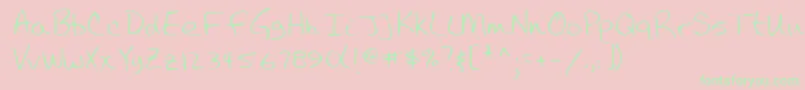 More about Lehn043 Font Lehn043 Font – Green Fonts on Pink Background