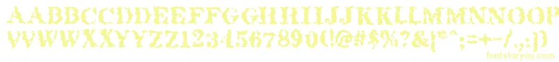 Quakeroman-fontti – keltaiset fontit