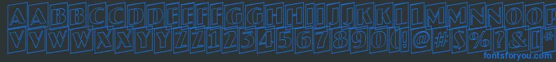 En savoir plus sur la police JaspercmotlupRegular Police JaspercmotlupRegular – polices bleues sur fond noir