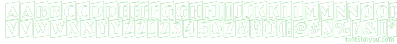 JaspercmotlupRegular Font – Green Fonts on White Background